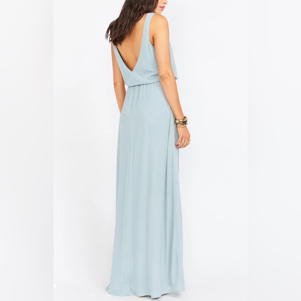 SHOW ME YOUR MUMU - Kendall Maxi Dress in Silver Sage - Picture 4 of 8